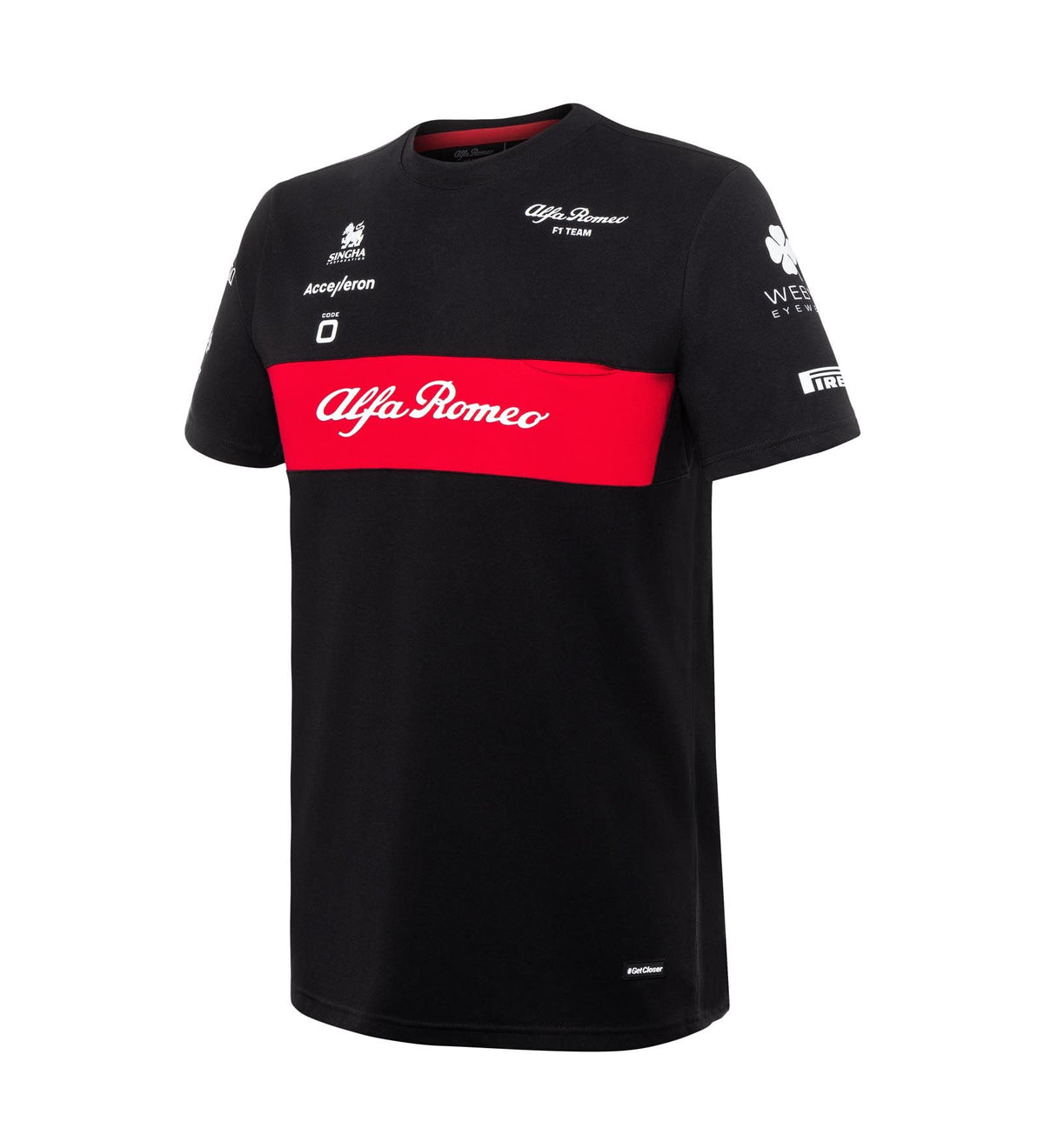 Alfa Romeo F1 Team kids' team T-shirt black – 164 CM
