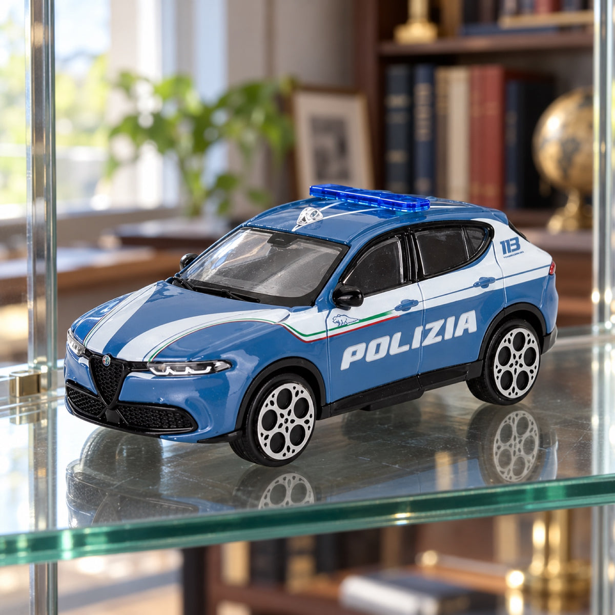 Alfa Romeo Tonale Polizia Model 1:43 – illustrative photo (AI)