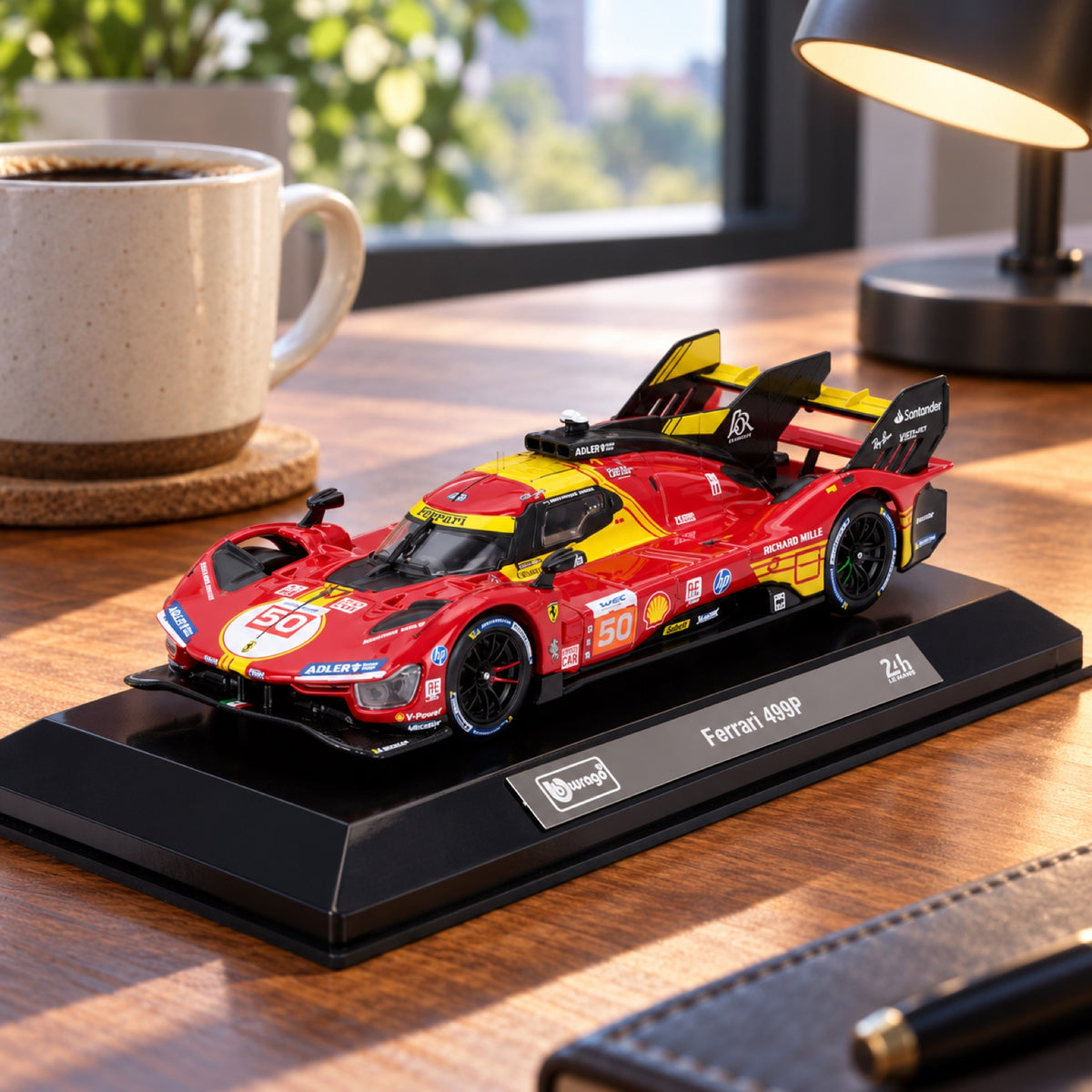 Ferrari 499P #50 Le-Mans-Sieger 2024 Modell 1:43 – Bburago – Illustrationsfoto (KI)