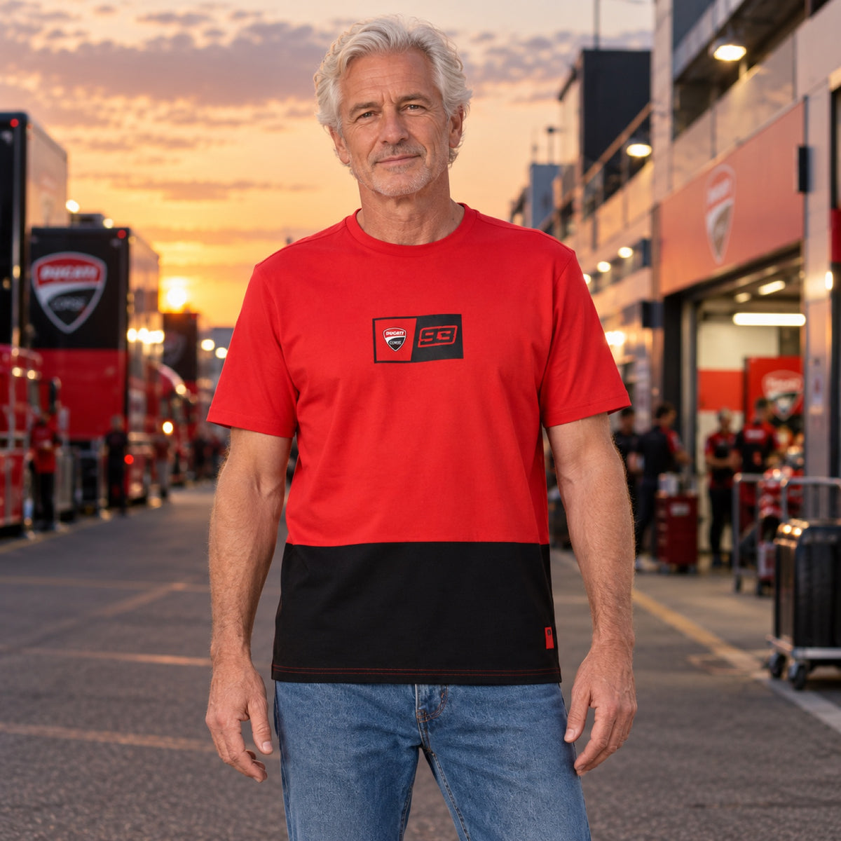 Ducati Corse Fan T-Shirt – Marc Marquez with Logo – illustrative photo (AI)