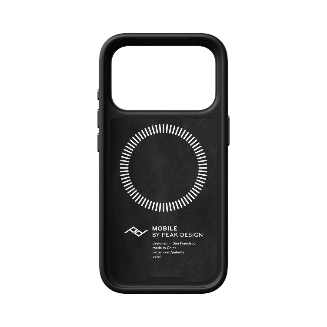 Hülle Peak Design Everyday Case Slimlink für iPhone 18 Pro - schwarzes Leder