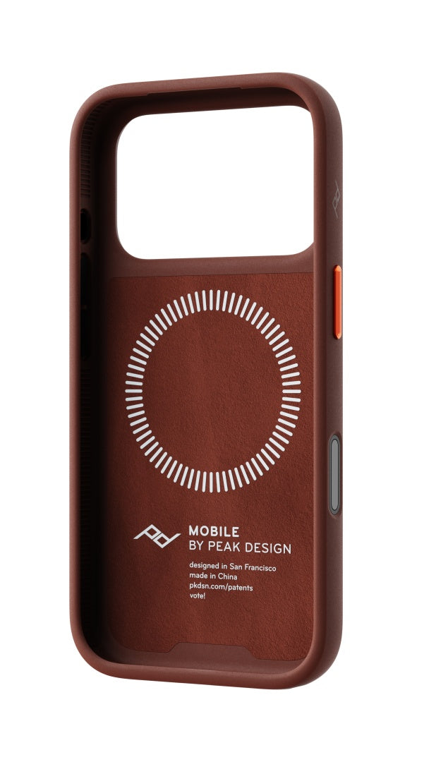 Hülle Peak Design Everyday Case Non-Slimlink für iPhone 18 Pro - Redwood Clarino