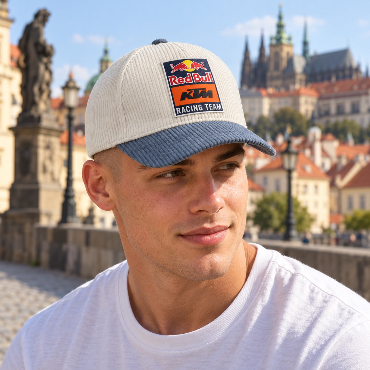 KTM Red Bull Racing DUSK Cap mit Logo – Illustrationsfoto (KI)