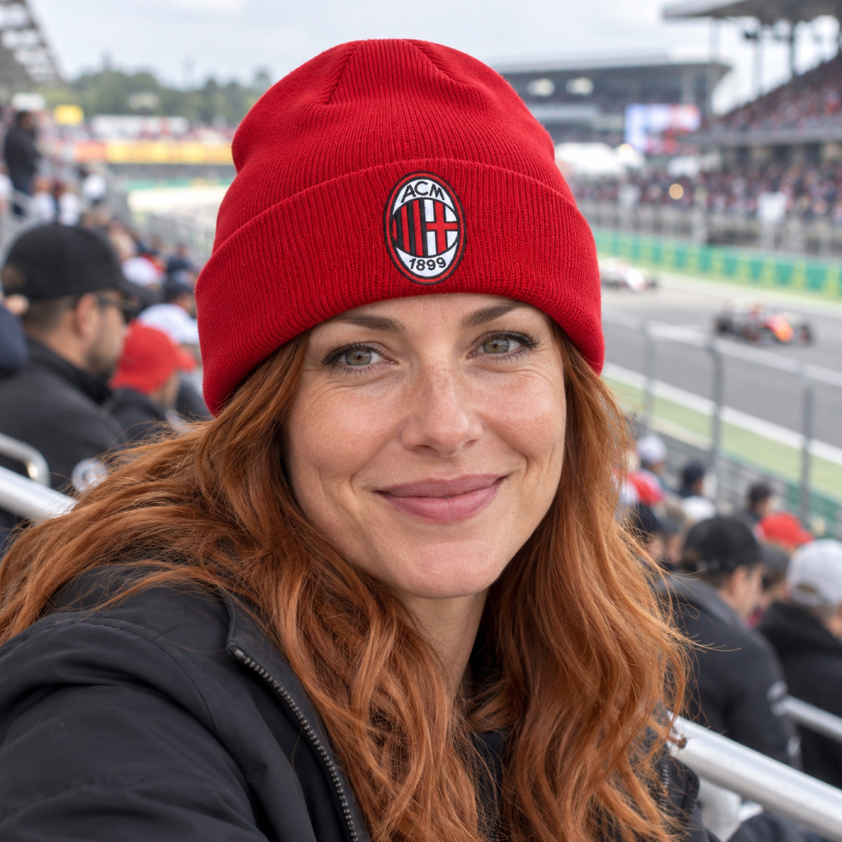 AC MILAN CORE Beanie – Red – illustrative photo (AI)