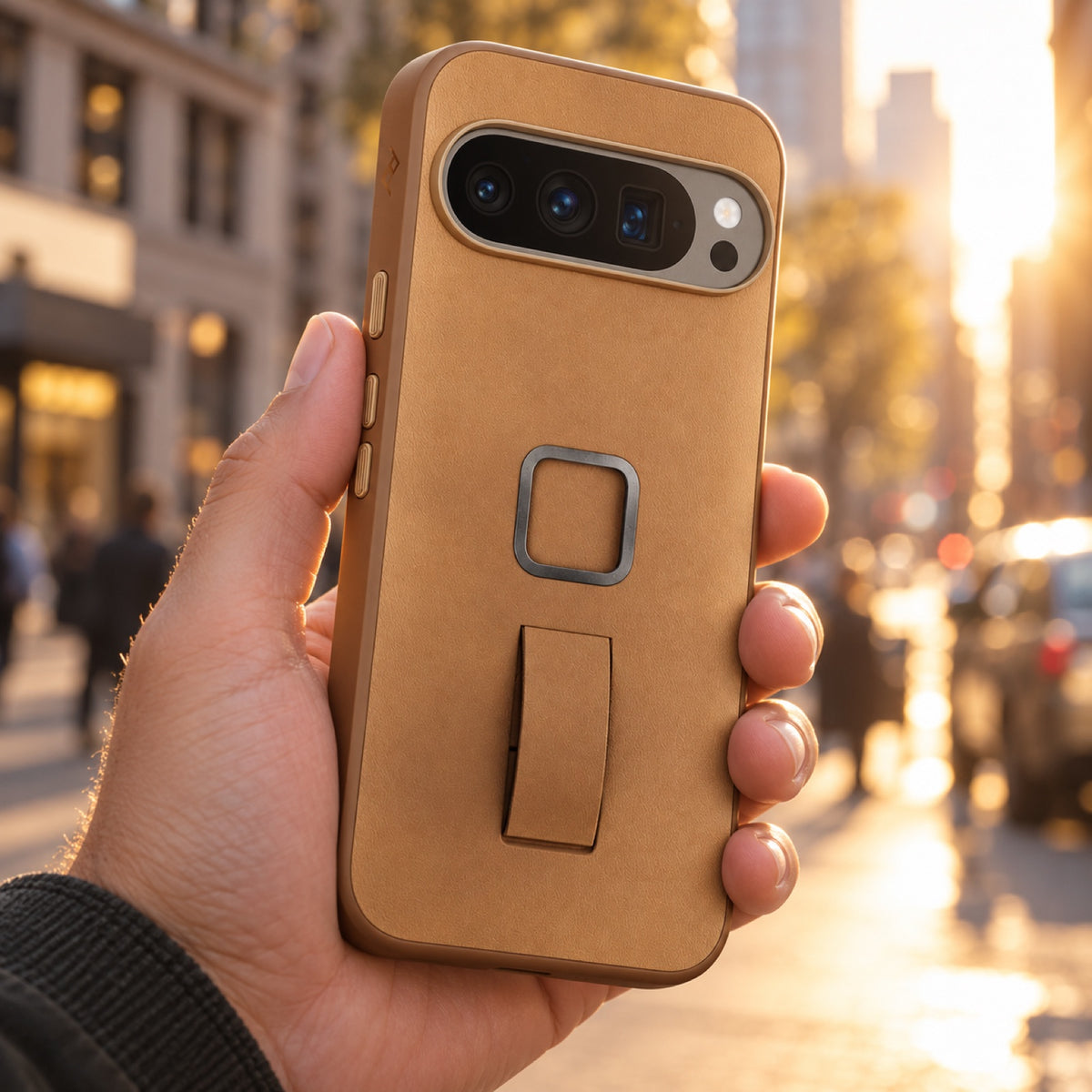 Peak Design Everyday Clarino Loop Case – Pixel 10 Pro XL – Tan – Illustrationsfoto (KI)