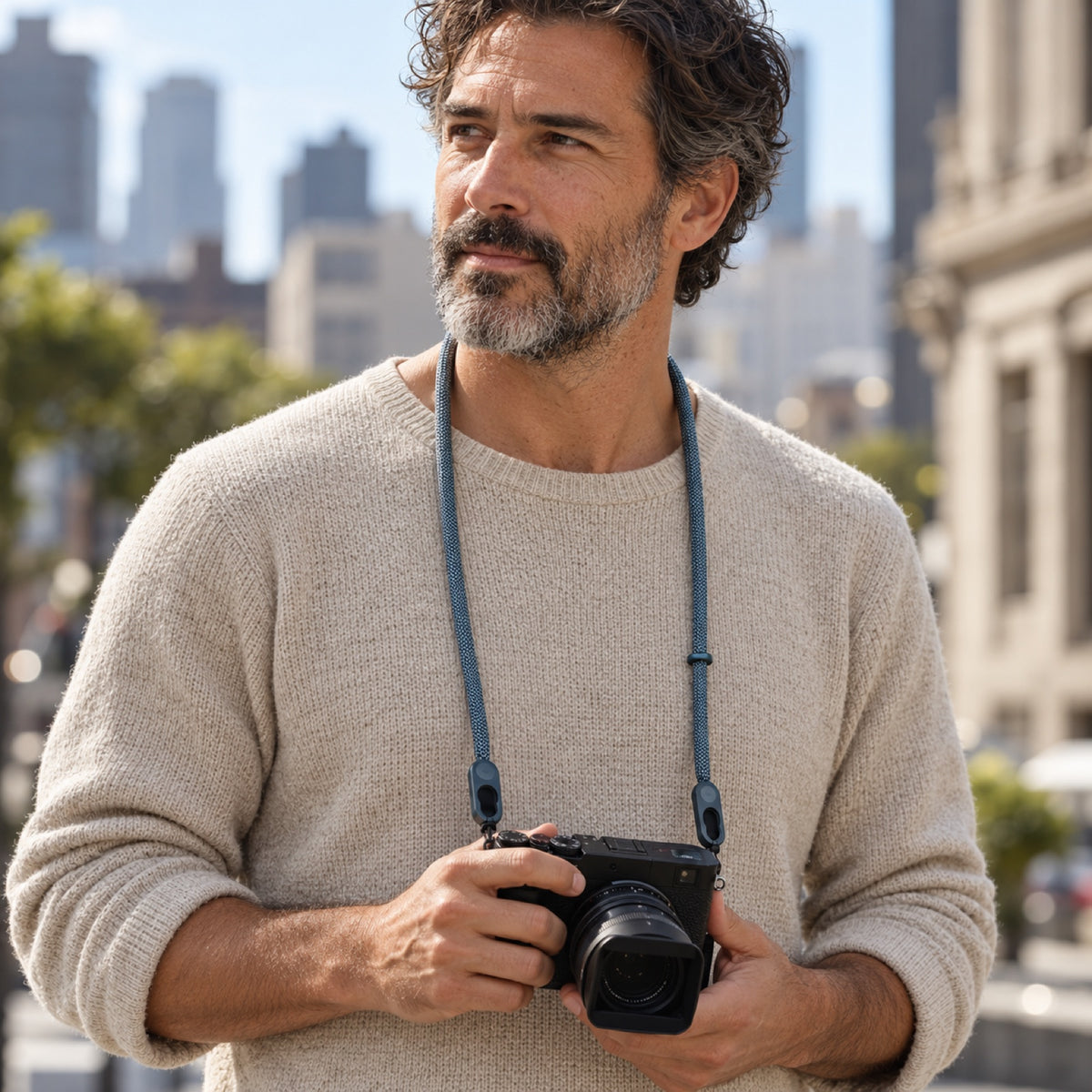 Peak Design Form Rope Camera Strap Standard – Ocean – illustrative photo (AI)