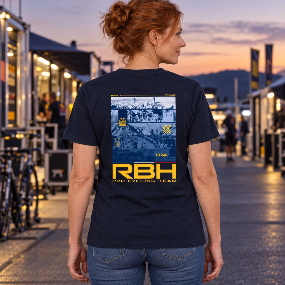 Red Bull Bora Hansgrohe T-Shirt – Tour de France Edition – Illustrationsfoto (KI)