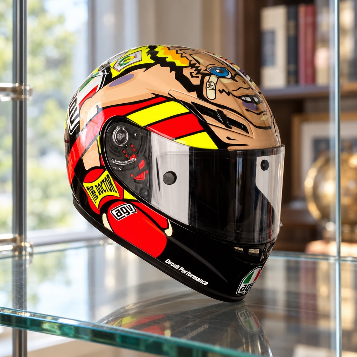 Valentino Rossi MotoGP Misano 2012 Helmet Model – illustrative photo (AI)