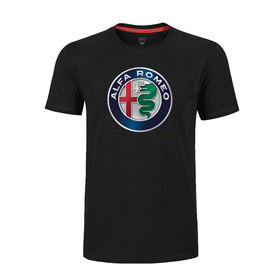Alfa Romeo T-Shirt schwarz mit AR-Logo
