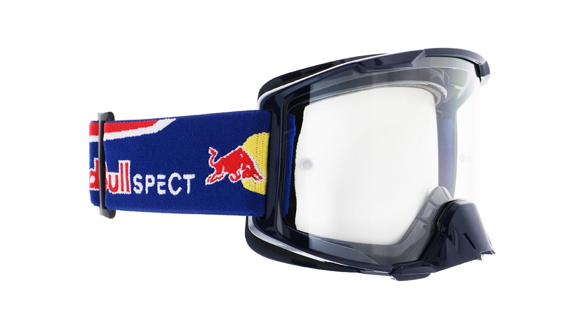 Red Bull Spect Motocrossbrille STRIVE blau mit klarem Glas