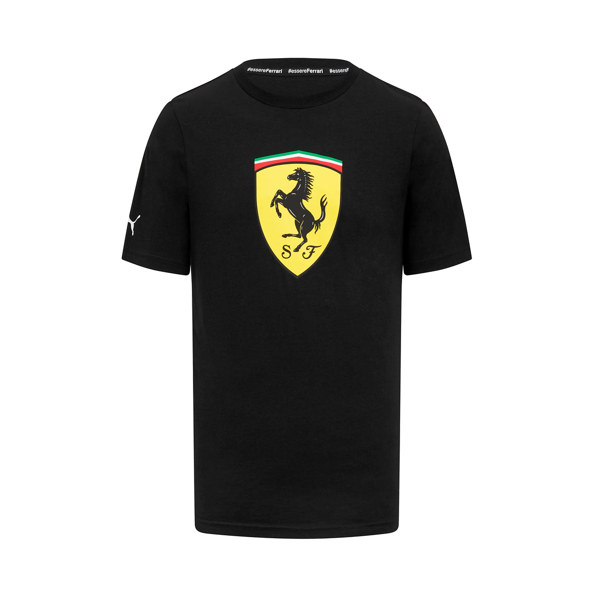 Scuderia Ferrari F1 Freizeit-T-Shirt mit großem Logo schwarz