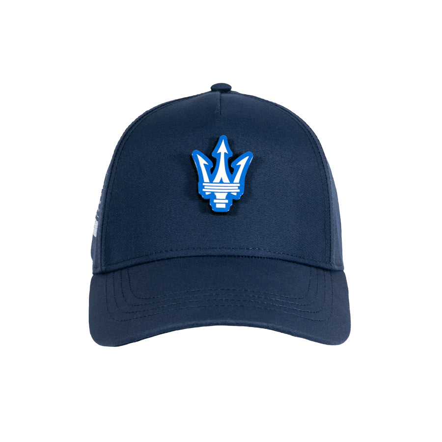 Maserati trident logo cap blue