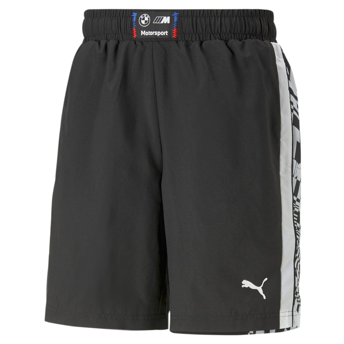 BMW men's sports shorts black with logo