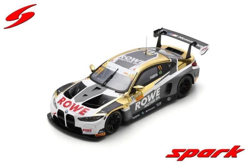 Modell Spark BMW M4 GT3 FIA GT Macau 2023 im Maßstab 1:18, Nr. 11