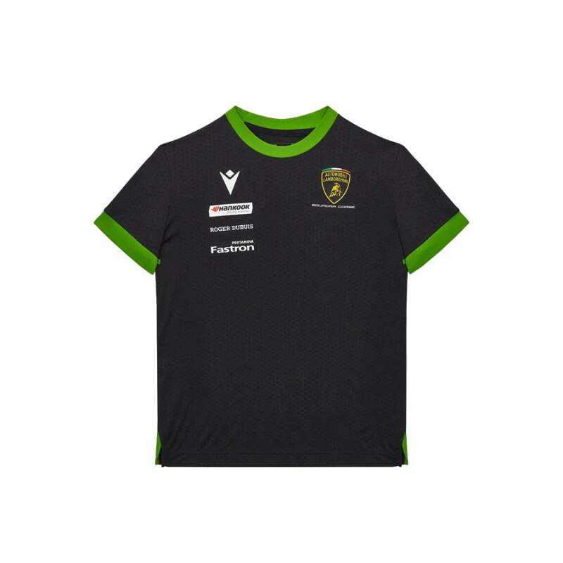 Lamborghini Squadra Corse Kinder-T-Shirt mit Sponsorenlogos – 9–12 Jahre