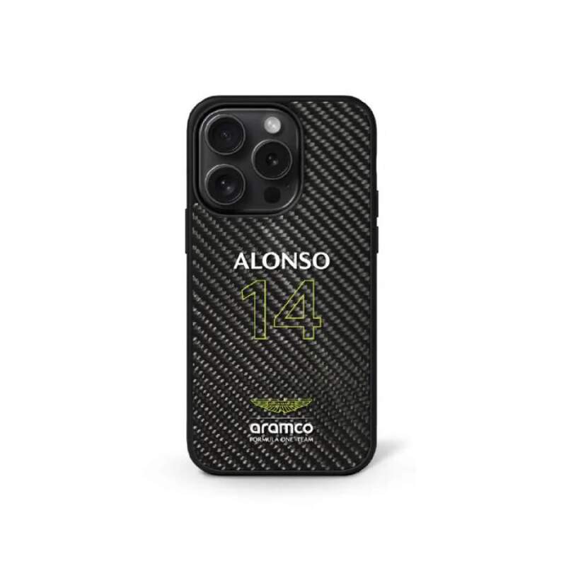 Aston Martin F1 Team Hülle für iPhone 16 Pro Fernando Alonso