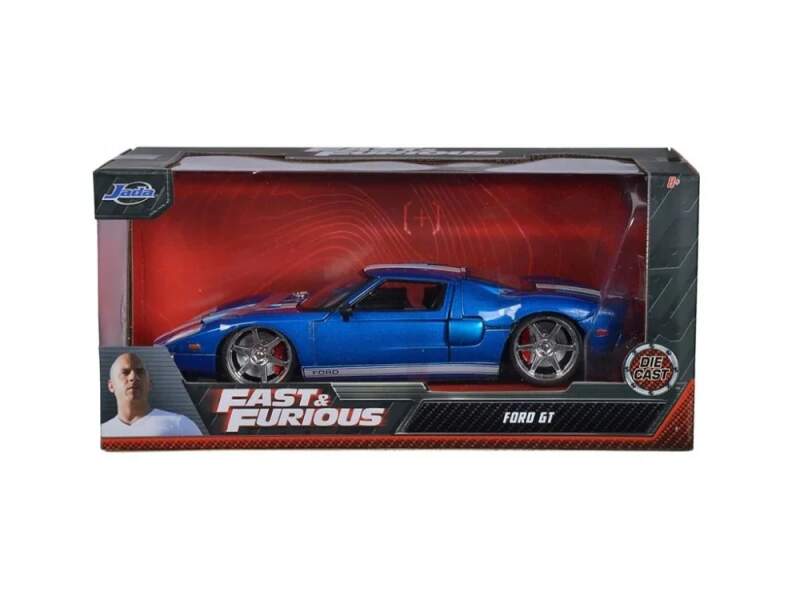 Modell Fast & Furious Ford GT 2005 1:24 blau