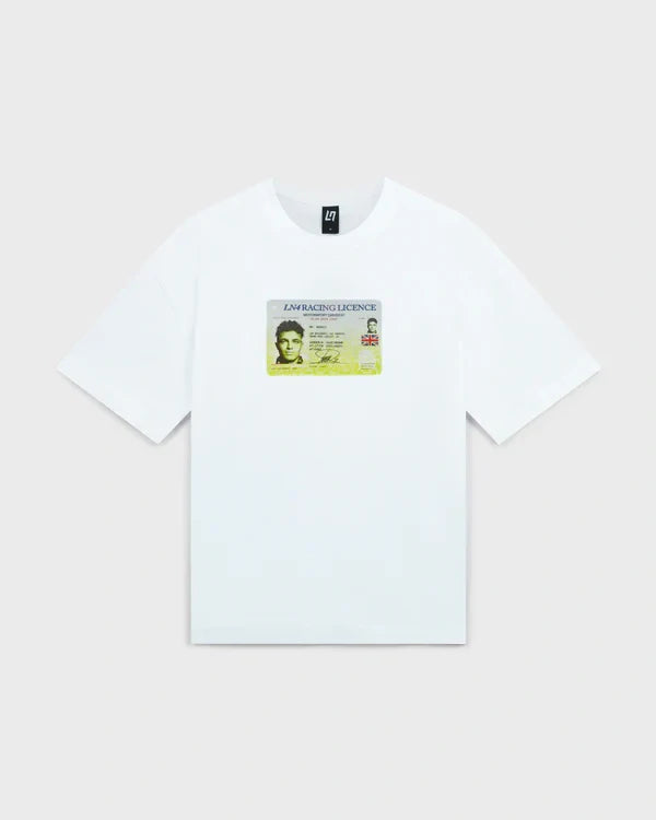 Lando Norris LN4 LICENSE T-Shirt – White
