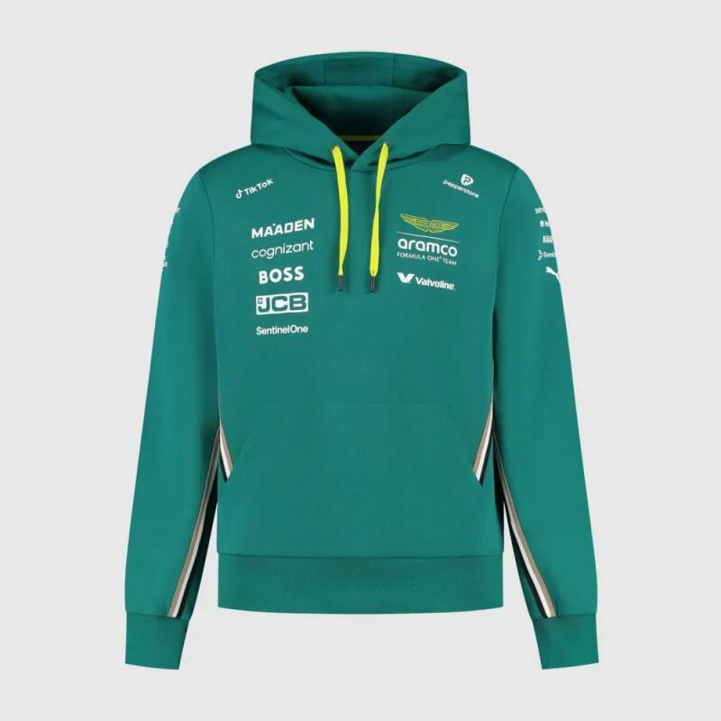 Aston Martin F1 Team team sweatshirt with sponsor logos