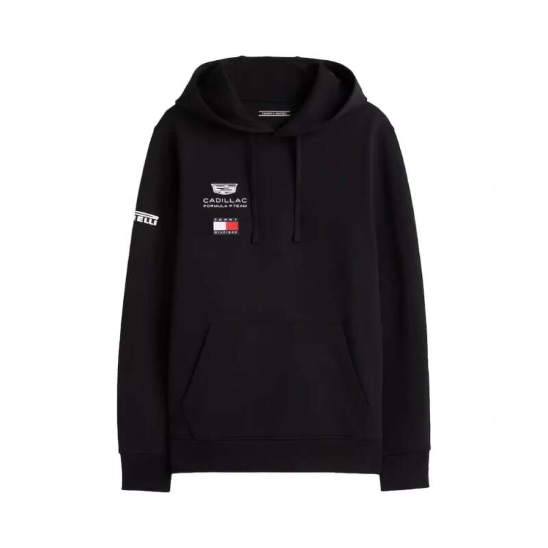 Schwarzer Cadillac F1 x Tommy Hilfiger Hoodie - Team Edition