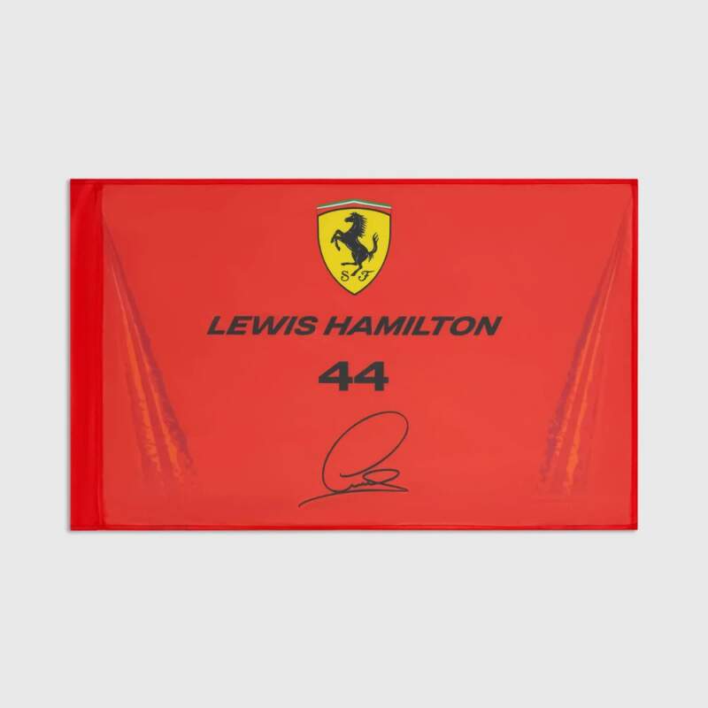 Vlajka Scuderia Ferrari F1 - Lewis Hamilton #44