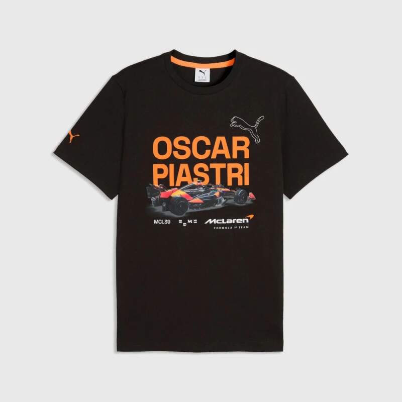 Oscar Piastri McLaren F1 T-Shirt schwarz - Fan Edition