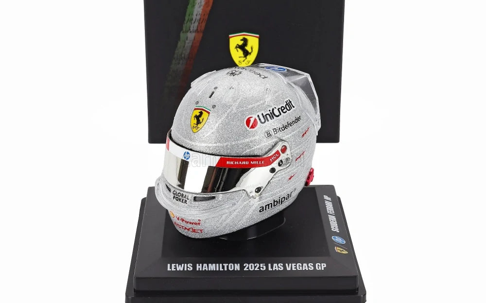 LookSmart Lewis Hamilton Helmmodell im Maßstab 1:5 – Las Vegas GP 2025