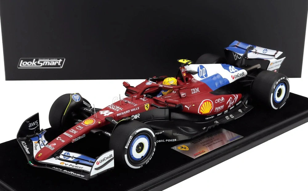LookSmart Scuderia Ferrari SF-25 L. Hamilton Model 1:18 – Miami GP 2025