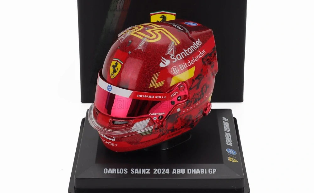 LookSmart Carlos Sainz Helmet Model 1:5 – SF Abu Dhabi 2024