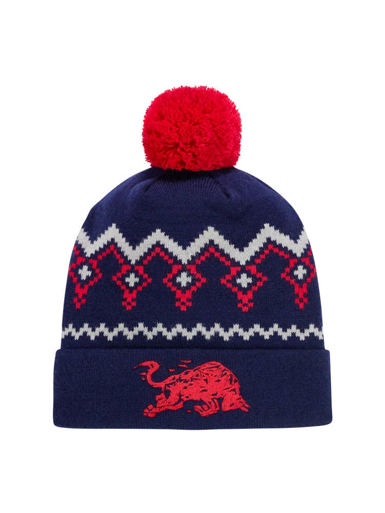 Red Bull Ring Bobble Beanie with Logo – Christmas Edition