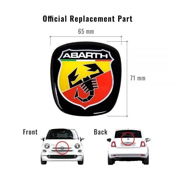 ABARTH 3D-Logo für außen