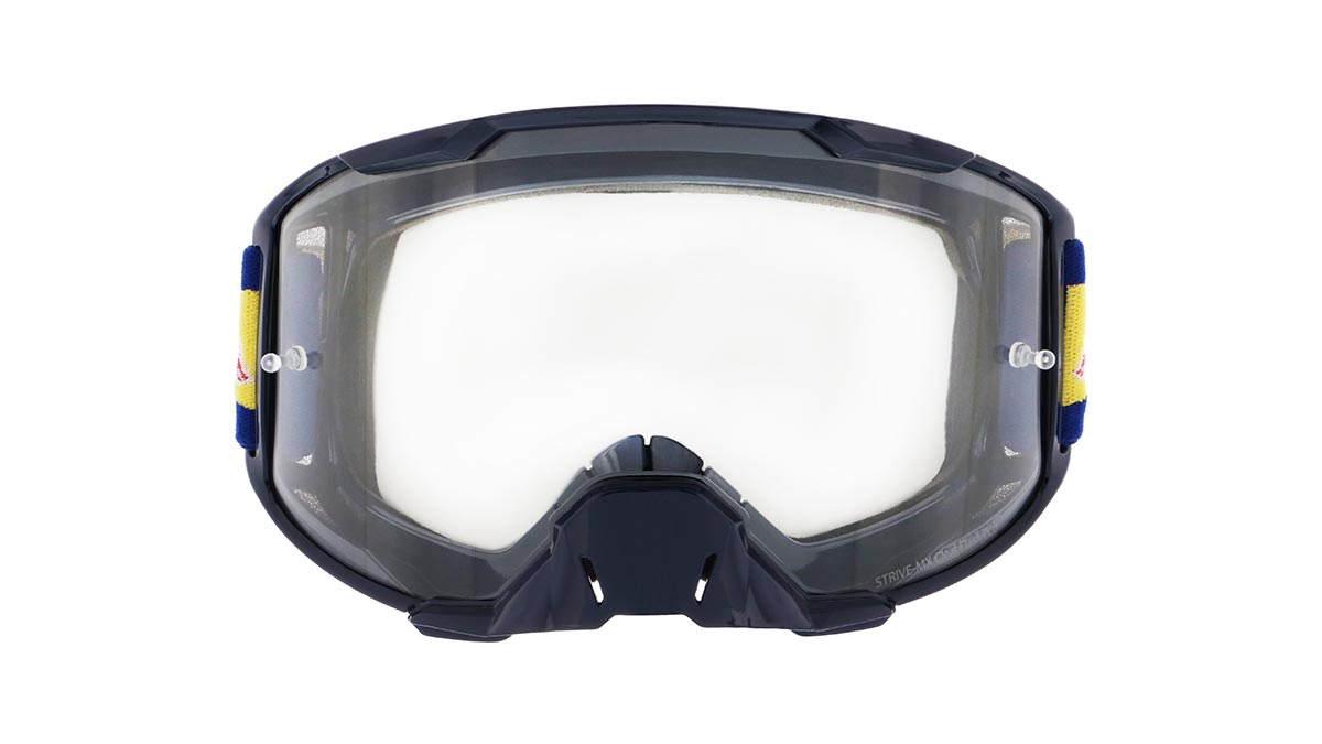 Red Bull Spect Motocrossbrille STRIVE blau mit klarem Glas