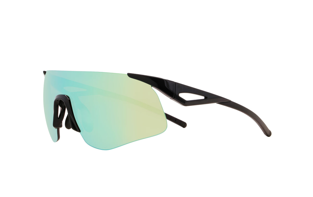 Red Bull Spect Sonnenbrille MARK schwarz mit grün-blauem Glas