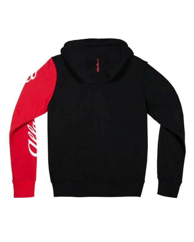 Alfa Romeo zip-up sweatshirt with AR logo, black - S