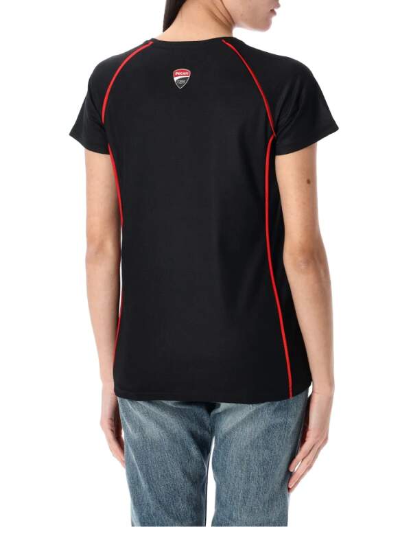 Ducati Corse Damen-Freizeit-T-Shirt mit Schriftzug