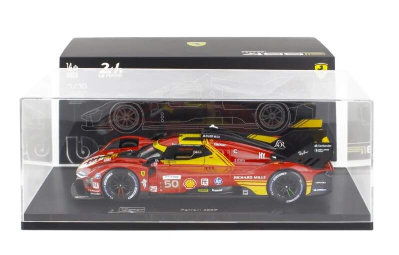 Model BBurago Ferrari 499P NR. 50 Winner Le Mans 2024 1:18 - Deluxe edice