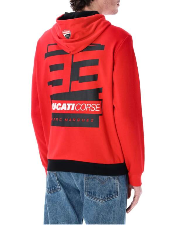 Ducati Corse Fan-Sweatshirt - Marc Marquez mit 93-Logo