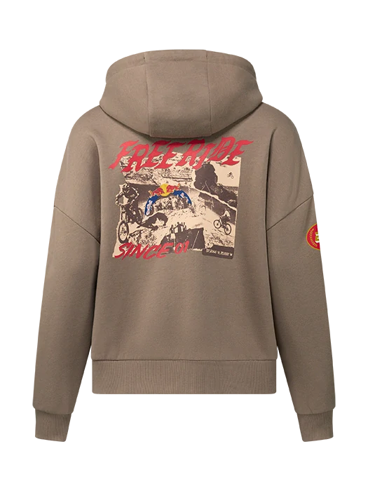 Red Bull Rampage FREERIDE Damen-Hoodie – Hellbraun