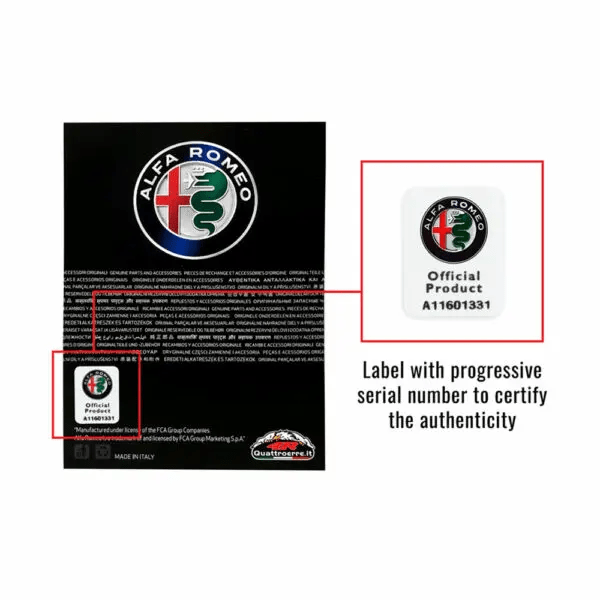 Alfa Romeo großer Schriftzug-Aufkleber 2er-Set