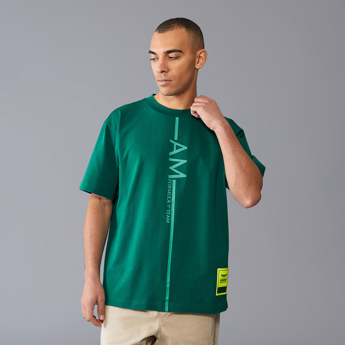 Aston Martin F1 Team Freizeit-T-Shirt Oversize grün