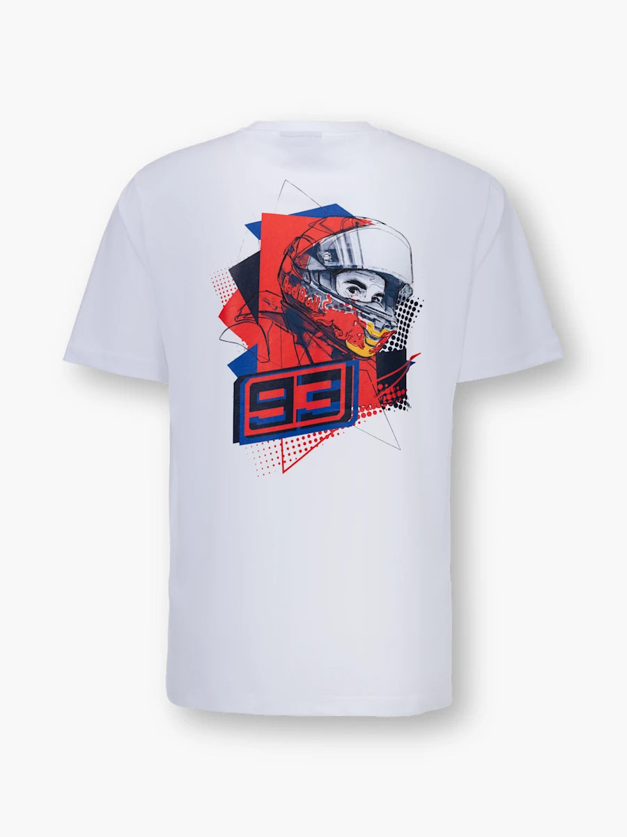 Marc Márquez 93 – Red Bull Fan-T-Shirt weiß