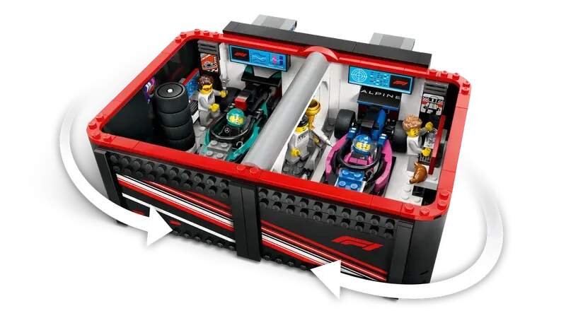 LEGO Alpine/Mercedes Formula 1 garage building set – City edition