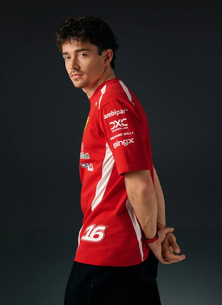 Scuderia Ferrari F1 x Puma Charles Leclerc #16 Fahrer-T-Shirt – Rot, Oversized