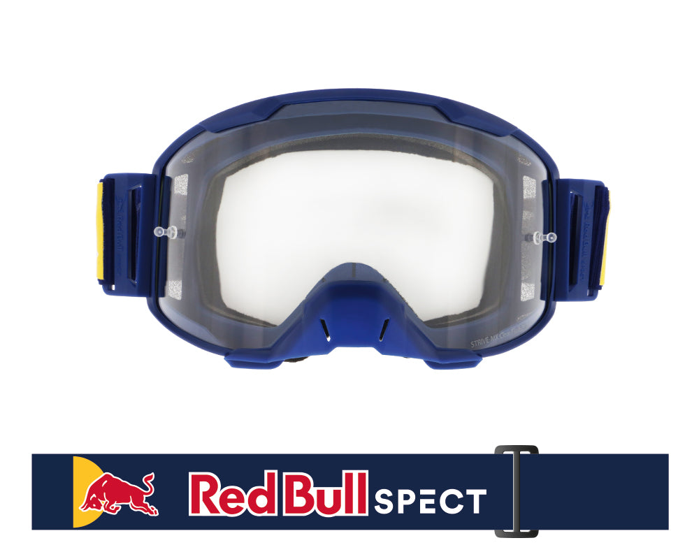Red Bull Spect Motocrossbrille STRIVE S dunkelblau mit klarem Glas