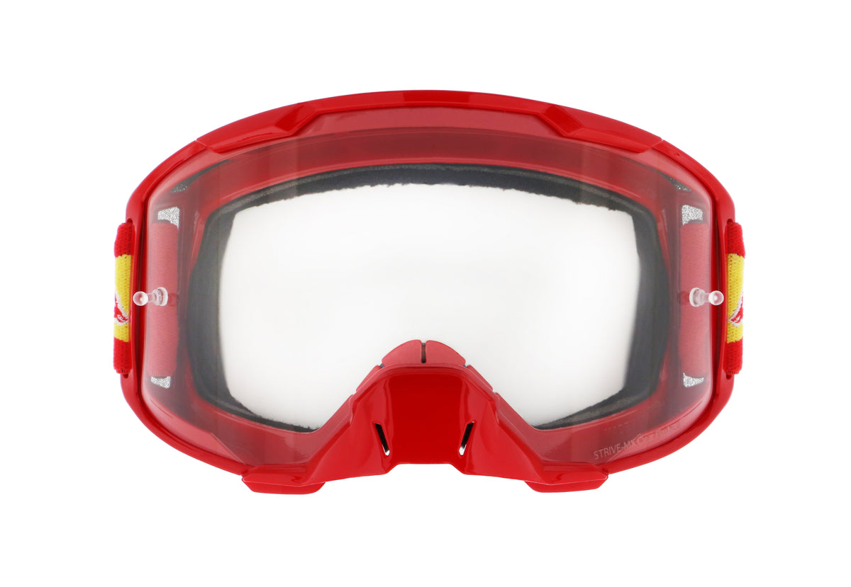 Red Bull Spect Motocrossbrille STRIVE rot mit klarem Glas