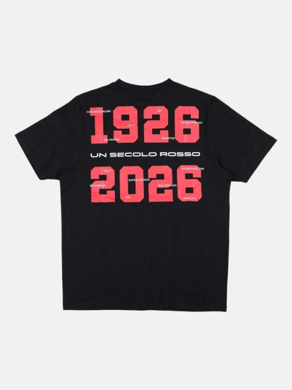 Men's Ducati Corse black T-shirt - 100th years DUCATI edition