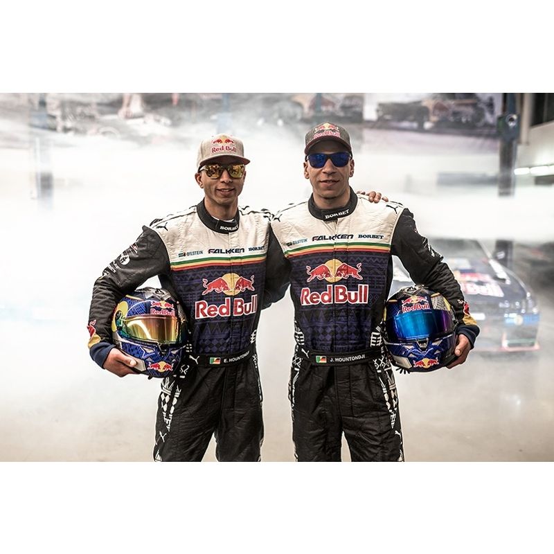 Red Bull Spect DRIFT Sonnenbrille schwarz mit braunen Gläsern