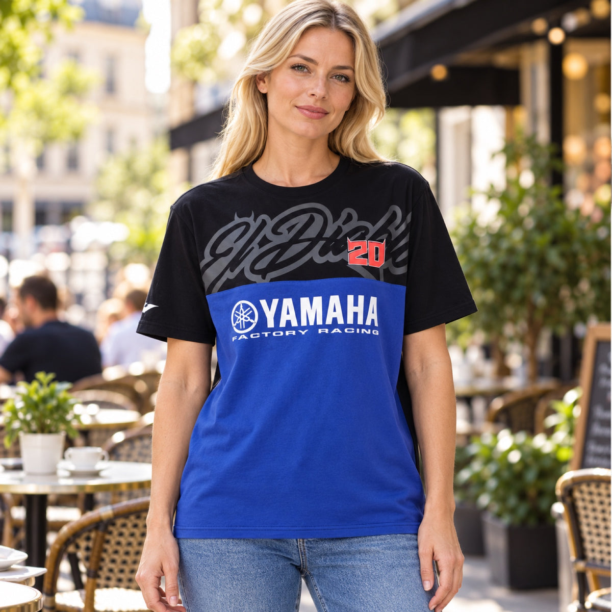 Fabio Quartararo Yamaha MotoGP T-Shirt – EL DIABLO – Illustrationsfoto (KI)