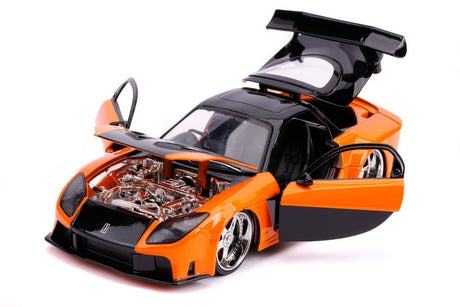 Modell Fast & Furious Mazda RX-7 Tokyo Drift 1:24 mit Figur
