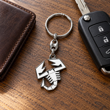 Abarth Metal Scorpion Keyring – illustrative photo (AI)